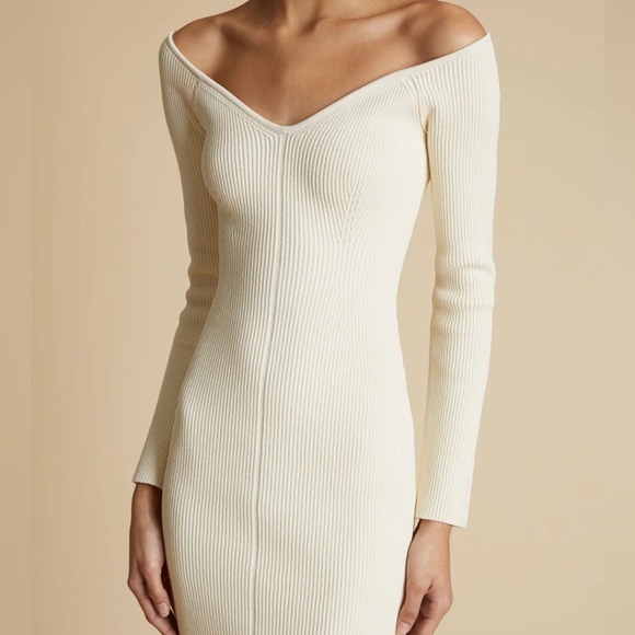 KHAITE Dresses & Skirts - KHAITE - Pia Dress - Ivory - XS